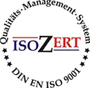 Logo ISO ZERT - DIN EN ISO 9001